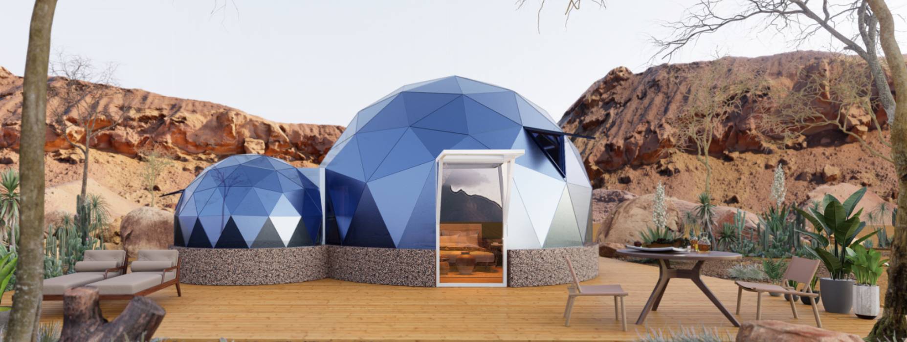 仁化县球形智能光伏玻璃星空房